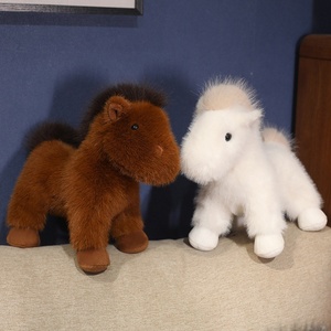 Poupée Little Pony, cheval en tissu tricolore, jouet en peluche, cadeau pour filles et enfants, jouet en peluche cheval du zodiaque pour anniversaire - Product Image 4