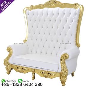Vendita di alta posteriore d'oro pedicure reale da <span class=keywords><strong>sposa</strong></span> trono re regina sedie per la <span class=keywords><strong>sposa</strong></span> e lo sposo - Product Image 4