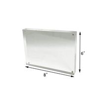 Cadres photo en acrylique transparent de 10 mm, double face, 4x6 pouces, exquis, pour tables