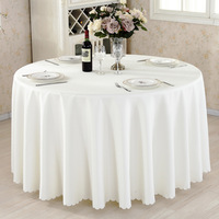 Nappe ronde personnalisée Couverture de table ronde Toile cirée ronde pour les mariages d'hôtel