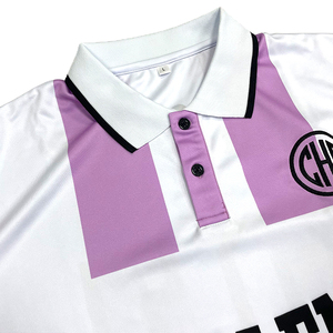 Classic Striped Retro Soccer Jersey Custom <b>Patchwork</b> Embroidered Logo Breathable Oversized Polyester Sports Soccer <b>Shirt</b> - Product Image 2