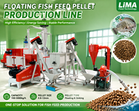 Ligne de production d'aliments pour poissons et crevettes, ligne de transformation d'aliments pour chiens et chats, extrudeuse de fabrication d'aliments pour poissons, usine