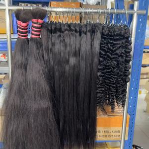 Extensions di <span class=keywords><strong>Capelli</strong></span> Umani Grezzi 100% Non Trattati, da Singolo Donatore, Doppia Trama, Ondulati <span class=keywords><strong>Naturali</strong></span>, Fasci Ricci Vietnamiti Birmani - Product Image 3