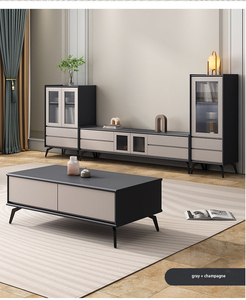 Partager Lumière Ardoise <span class=keywords><strong>De</strong></span> Luxe Meuble <span class=keywords><strong>TV</strong></span> Table Basse Simulation <span class=keywords><strong>De</strong></span> Salon Moderne - Product Image 4