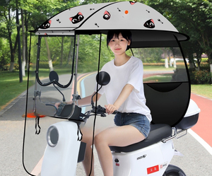 Toldo para vehículo eléctrico nuevo, paraguas para patinete completamente cerrado, toldo para motocicleta, protección contra la lluvia, paraguas <span class=keywords><strong>protector</strong></span> <span class=keywords><strong>solar</strong></span> - Product Image 3