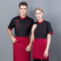 Uniformes de Chef Personnalisés Unisexe en Soie Sérigraphiée de Haute Qualité, Durables, 65% Polyester 35% Coton, pour Restaurants et Bars (Vente en Gros)