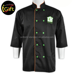 Certificat <span class=keywords><strong>FAMA</strong></span> usine iron chef veste vêtements de chef canada double boutonnage manteau de chef - Product Image 1