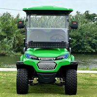 Voiturette de golf électrique double usage pour la famille et la patrouille des terrains, 4 places, autonomie de 70-90 km, système antivol, certifiée CE