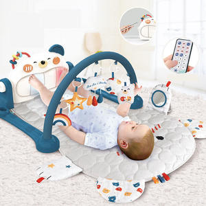 Alfombra de juego musical antideslizante de doble cara no tóxica para bebés, de algodón grueso, para tiempo boca abajo - Product Image 5