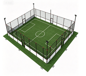 Terrain <span class=keywords><strong>de</strong></span> <span class=keywords><strong>football</strong></span> en <span class=keywords><strong>cage</strong></span> sur mesure avec gazon artificiel, filet en PE enduit <span class=keywords><strong>de</strong></span> plastique, et structure complète pour terrain <span class=keywords><strong>de</strong></span> sport - Product Image 1