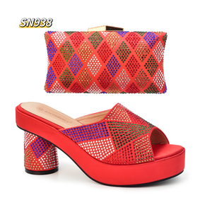 Conjuntos <span class=keywords><strong>de</strong></span> Zapatos y Bolsos <span class=keywords><strong>de</strong></span> Moda Italiana en Oferta, Conjunto <span class=keywords><strong>de</strong></span> Tacones Altos a Juego con Bolsos <span class=keywords><strong>de</strong></span> Fiesta con Pedrería, Proveedor Dorado en Línea - Product Image 5