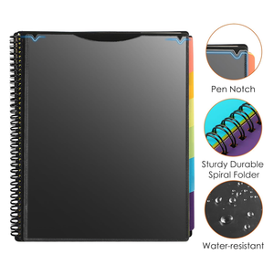 12 túi nhựa xoắn ốc chất kết dính tổ chức đa túi thư mục với ngăn văn phòng tổ chức thư mục thư Kích thước trường nguồn cung cấp - Product Image 2