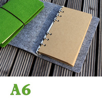 Cahier de agenda personnalisé, avec bandes élastiques, couverture en feutre, 1 pièce, vente en gros