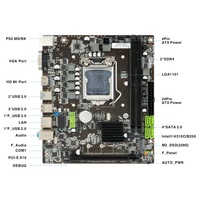Carte mère pour PC de bureau Esonic H310, socket LGA 1151, avec DDR4, M.2 NVME, MATX, pour processeurs Intel de 6e/7e/8e/9e génération, capacité de RAM de 64 Go