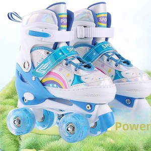 ZHOYA SPORT, Nuevos Patines de Ruedas Ajustables de Doble Fila para Niños, para Patinaje sobre Hielo y en Línea, para Niños y Niñas Pequeños - Product Image 1