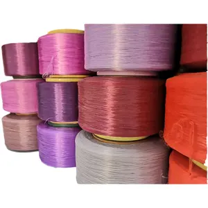 PP Yarn Twisted Yarn Long Hollow 900D 1000D Custom dyed colors polypropylene pp yarn for weaving knitting thread