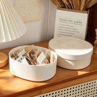 Boîte cadeau en pulpe blanche Souvenir Jiangsu Saint-Valentin Noël Emballage DIY Écologique Biodégradable Gâteau au fromage basque