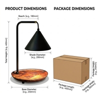Lampe de table moderne en noyer noir, lumière ambiante LED, abat-jour conique, décoration de chambre à coucher