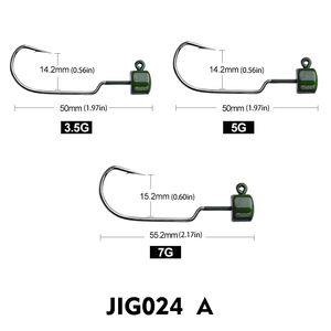 5 unidades de cabezas de jig Ned Rig anti-enredos de acero de alto carbono, tipo hongo, de 3.5g, 5g, 7g, para señuelos blandos de plástico, para pesca de <span class=keywords><strong>trucha</strong></span> y lubina - Product Image 6