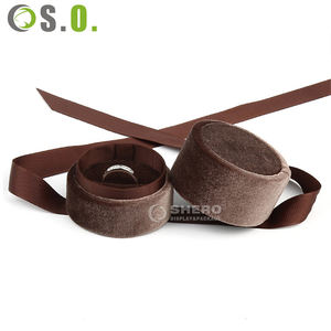 Caja de Terciopelo para Regalo de Joyería, Fabricada en China, Caja de Gamuza Personalizada para Collares y Colgantes con Lazo, Caja de Franela para Anillos de Diamantes - Product Image 3