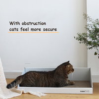 Fabricant de grattoir carré en papier ondulé durable de haute qualité pour chat