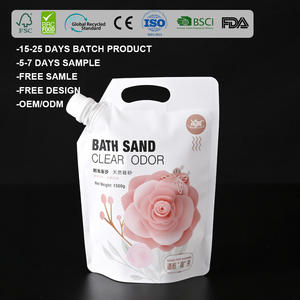 맞춤 인쇄 식품 등급 친환경 재밀봉 가능한 스파우트 파우치 500ML 1L 세탁 세제 샴푸 액체 손 세정제 리필용 - Product Image 1