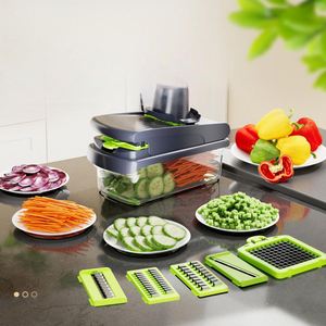 BPA Free Manual Multifunctional Kitchen <b>Tools</b> Onion Slicer 15-Piece Vegetable Cutter Shredder <b>Hand</b> Graters Fruit Chopper 2025 - Product Image 1