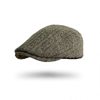 Casquette Newsboy Rétro en Maille Torsadée pour l'Automne – Chaud, Doux et Agréable pour la Peau – Chapeau Décontracté d'Hiver pour Hommes et Femmes, Idéal pour l'Extérieur