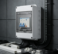 Boîtier de distribution électrique DR en acier IP55 avec panneau de commande de disjoncteur et verrouillage intelligent 63A 100A AC 400V