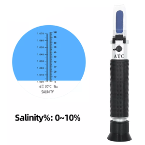 Tragbares 0-10% Handheld Aquarium Salzwasser Salzgehalt Messgerät Tester ATC Hydro meter Refrakto meter für die Salzwasser analyze - Product Image 6