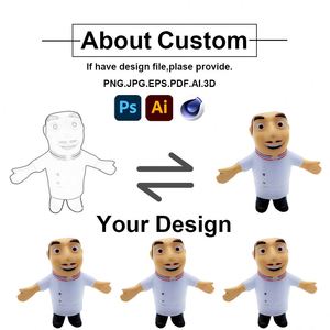 Custom PU Foam Anti-Stress <b>Ball</b> Unisex Chef Design <b>Squeeze</b> Toy for Kids Aged 5-7 Years Promotional Toy Custom Logo - Product Image 4