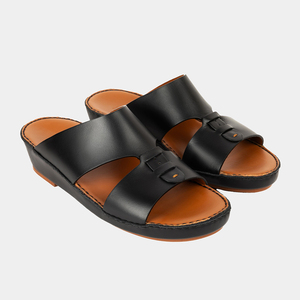 Sandalias Árabes SHIKOL <span class=keywords><strong>de</strong></span> Cuero Genuino para <span class=keywords><strong>Hombre</strong></span>, Pantuflas del Golfo, Venta al por Mayor, Personalizadas, OEM, Hechas a Mano, con Punta Abierta - Product Image 3
