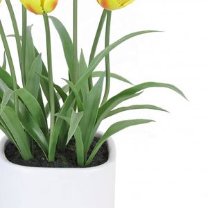Oh Arts, Oferta Especial, Flores de Tulipán Artificiales, Decoración para el Hogar, en Maceta, para Navidad, Graduación, Halloween, Año Nuevo, Pascua, Fines Decorativos - Product Image 5
