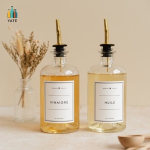 En venta 250 375 500 750 Botella <span class=keywords><strong>de</strong></span> vidrio <span class=keywords><strong>de</strong></span> aceite <span class=keywords><strong>de</strong></span> nuez <span class=keywords><strong>de</strong></span> Oliva <span class=keywords><strong>de</strong></span> <span class=keywords><strong>aguacate</strong></span> ámbar transparente negro mate blanco con dispensador <span class=keywords><strong>de</strong></span> brotes antigoteo <span class=keywords><strong>de</strong></span> Metal - Product Image 4