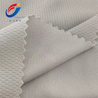 Tissu jersey respirant en maille œil-de-perdrix 100 % polyester de Shaoxing pour vêtements de sport