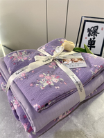 Parure de Lit Moderne en Polyester Doux, Draps de Lit Luxueux Imprimés à Motifs Floraux