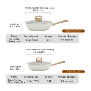 Juego Completo <span class=keywords><strong>de</strong></span> 12 Piezas <span class=keywords><strong>de</strong></span> Utensilios <span class=keywords><strong>de</strong></span> Cocina Antiadherentes <span class=keywords><strong>de</strong></span> Mármol, Juego <span class=keywords><strong>de</strong></span> Sartenes Wok Multiusos para Cocinar en Casa a Diario - Product Image 3