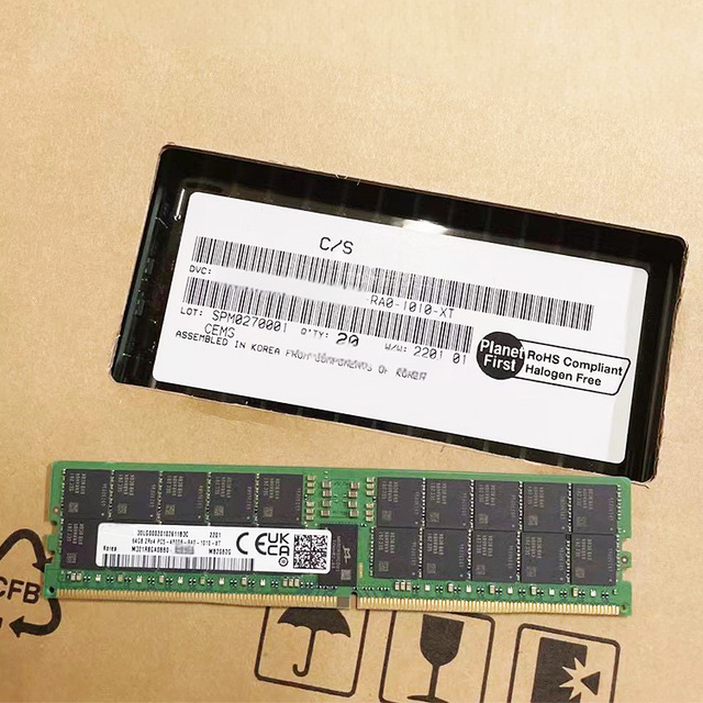 Original High-Performance M321R8Ga0Bb0-Cqk 64Gb Server Memorias Ram Ddr5 4800Mhz Ecc Rdimm Module for Enterprise