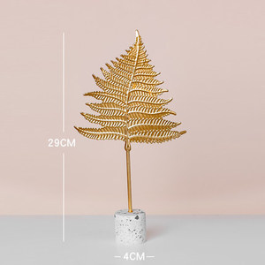 Decorazione di Lusso per Interni, Foglie a Forma di Guscio di Tartaruga in Metallo, Ornamento per <span class=keywords><strong>Casa</strong></span> e Spiaggia - Product Image 6