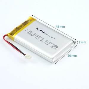도매 충전식 리튬 이온 폴리머 배터리 523450 703048 603450 3.7V 1000mAh 리포 배터리 - Product Image 2