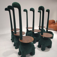 Fauteuil inclinable électrique géant en forme de dinosaure à col long pour salon, chambre et salle à manger