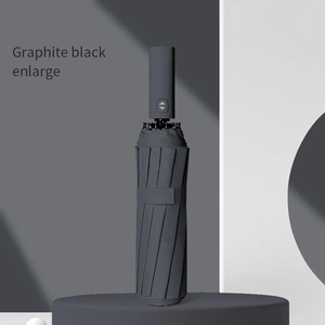 Paraguas Plegable Automático Resistente al Viento, con Revestimiento Negro, 12 Varillas, de Lujo, a Prueba de Viento, Venta al Por Mayor, 1 Pieza - Product Image 3
