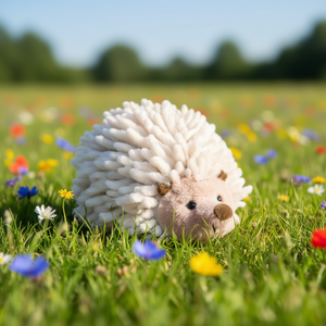 Hérisson en peluche de 17 cm, jouet à couiner pour animaux de compagnie, animal en peluche doux pour chiens et chats - Product Image 3