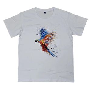 T-shirt à manches courtes 100% coton et chemise en jersey respirant avec imprimé en caoutchouc pour hommes - Product Image 4