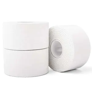 할인 OEM 허용 로고가있는 방수 면 테이프 탄성 흰색 운동 스포츠 테이프 손가락 테이프 볼링