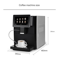 Machine à café italienne entièrement automatique maison à un bouton lait poudre de grains de café à double usage bureau meulage machine tout-en-un