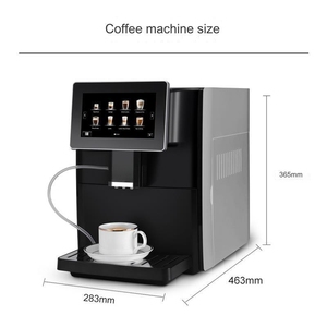 Machine à café italienne entièrement automatique maison à un bouton lait poudre de grains de café à double usage bureau meulage machine tout-en-un - Product Image 6