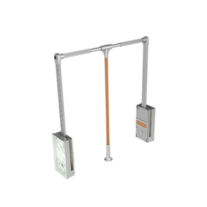 Barra de Armario Plegable de Aluminio Ecológica BENE, de un Solo Nivel, para Montar en la Pared, para Almacenamiento de Ropa - Product Image 3