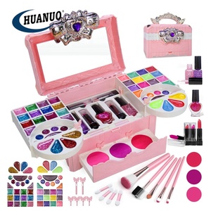 Completo In una scatola di cosmetici <span class=keywords><strong>per</strong></span> bambini veri Non tossici lavabili Make Up Kit giocattolo regali <span class=keywords><strong>per</strong></span> la bambina trucco <span class=keywords><strong>per</strong></span> bambini - Product Image 1