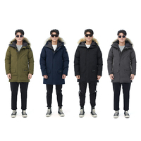 Manteau d'hiver épais coupe-vent en duvet de haute qualité Manteau d'extérieur en duvet imperméable pour hommes